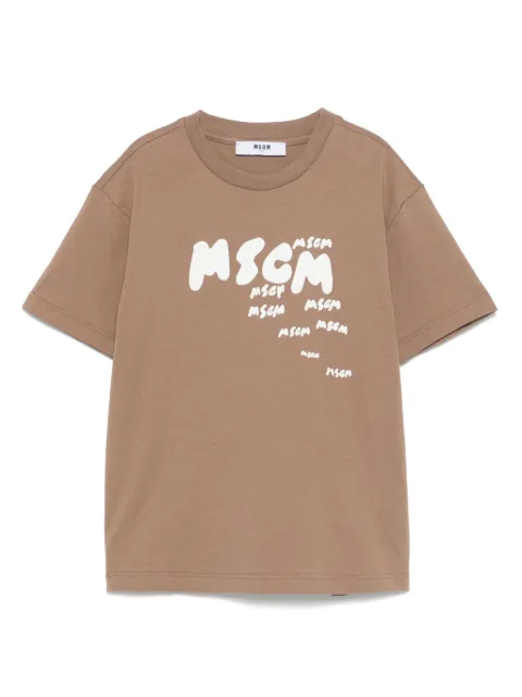MSGM Kids playera con logo estampado