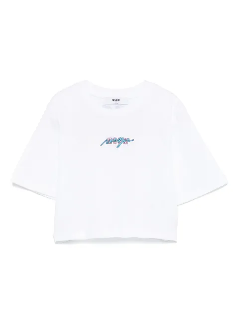 MSGM Kids playera con logo estampado