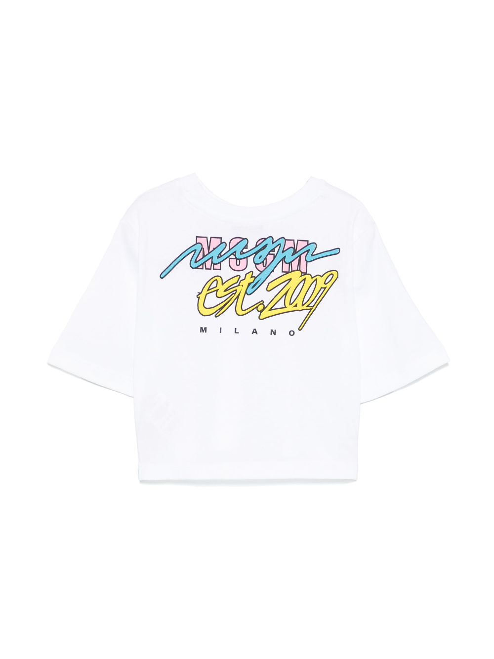 MSGM Kids T-shirt met logoprint - Wit