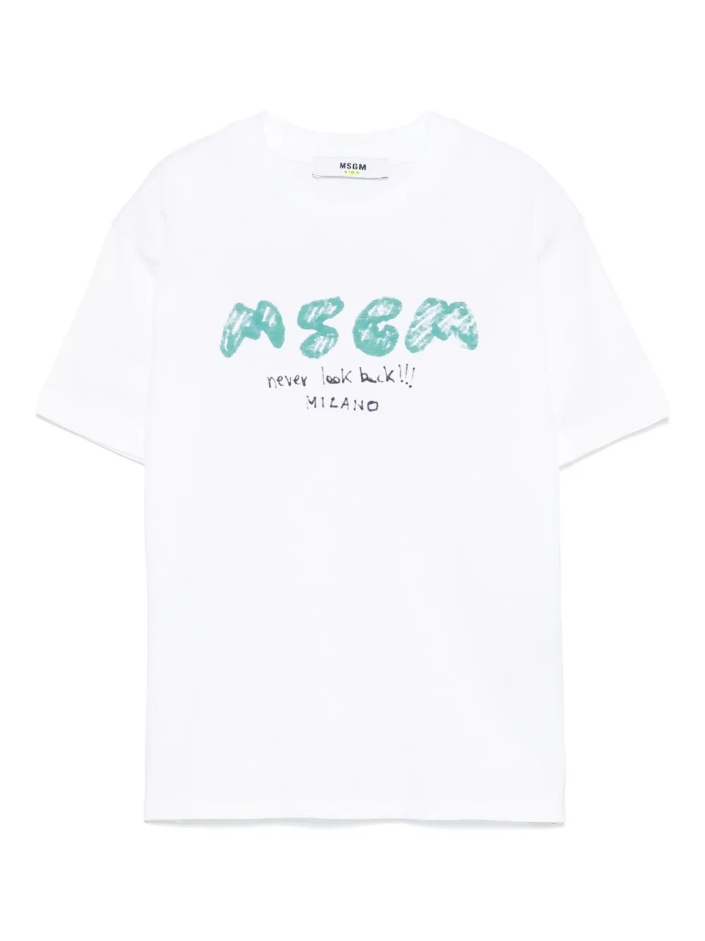 MSGM Kids playera con logo estampado | blanco | Image 1