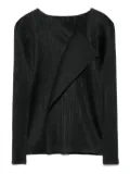 Pleats Please Issey Miyake plissé-effect top - Black