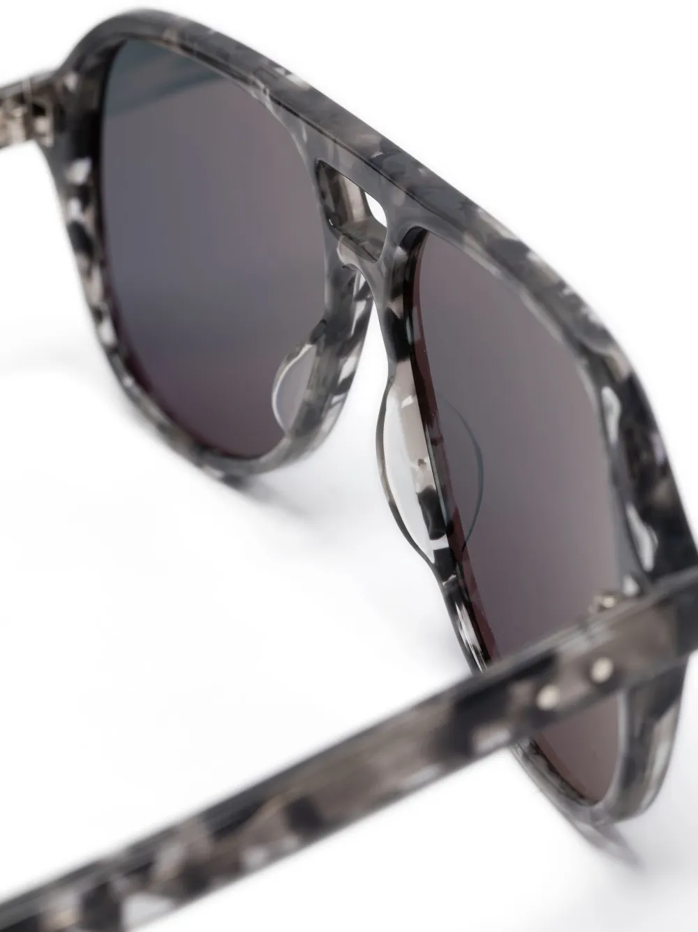 Thom Browne Eyewear Zonnebril met piloten montuur Grijs