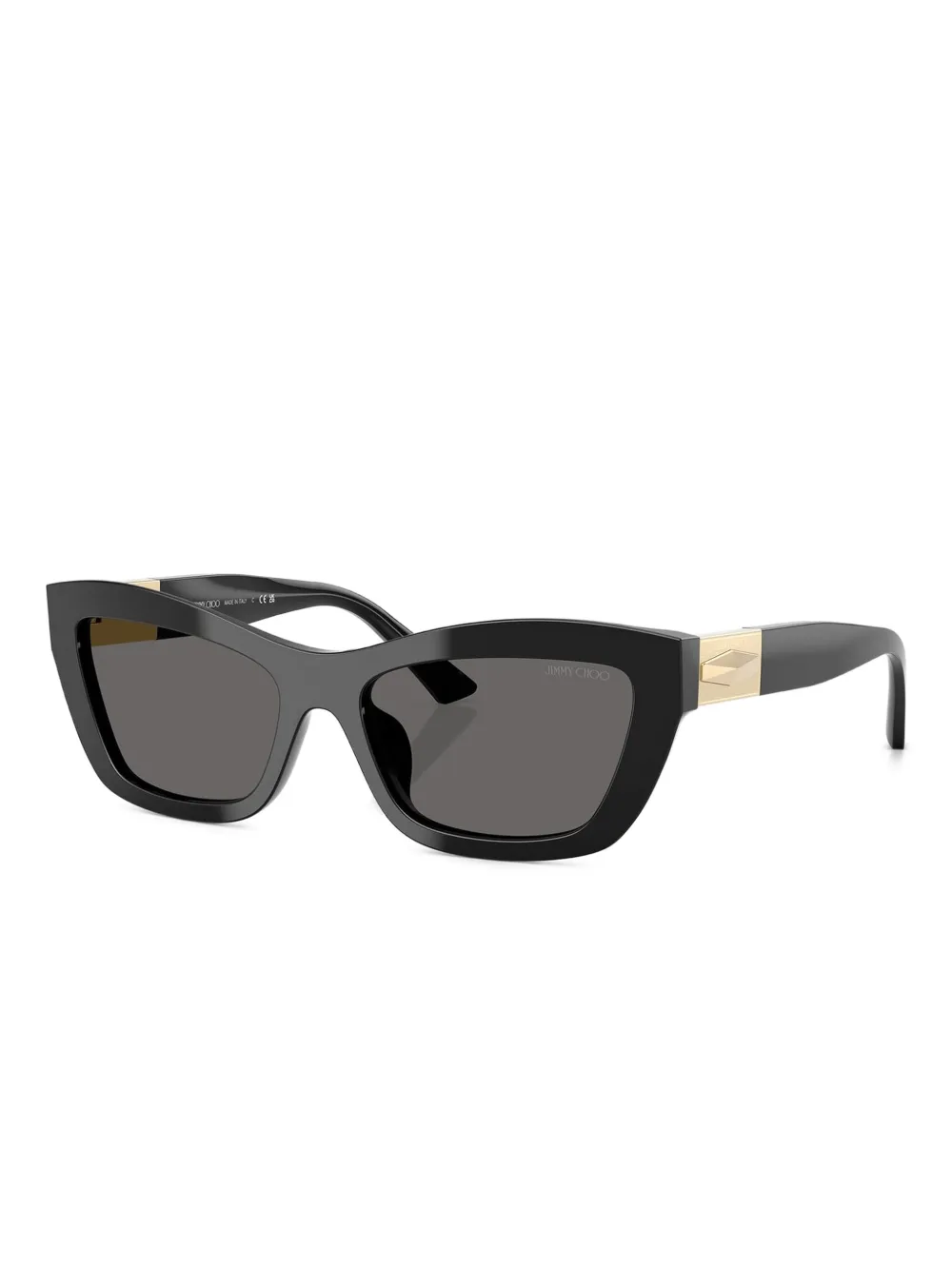 Jimmy Choo Eyewear JC5030U zonnebril met cat-eye montuur - Zwart