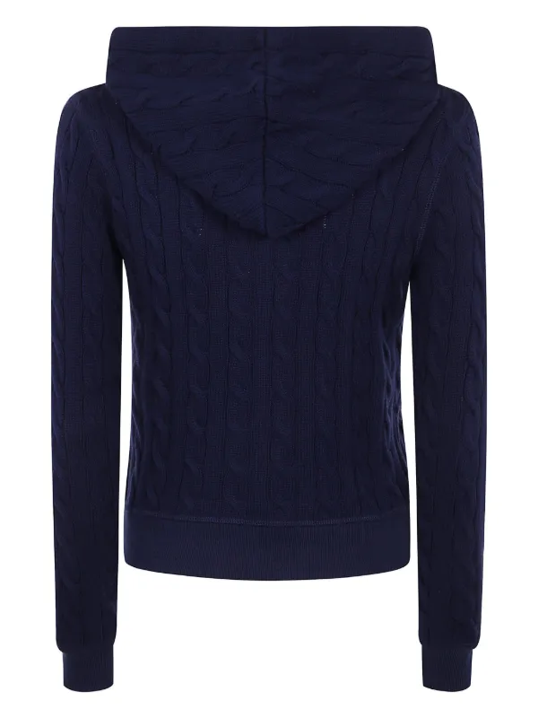 Polo Ralph Lauren レディース ニットパーカー POLO RALPH LAUREN パーカー ケーブルニット コットン