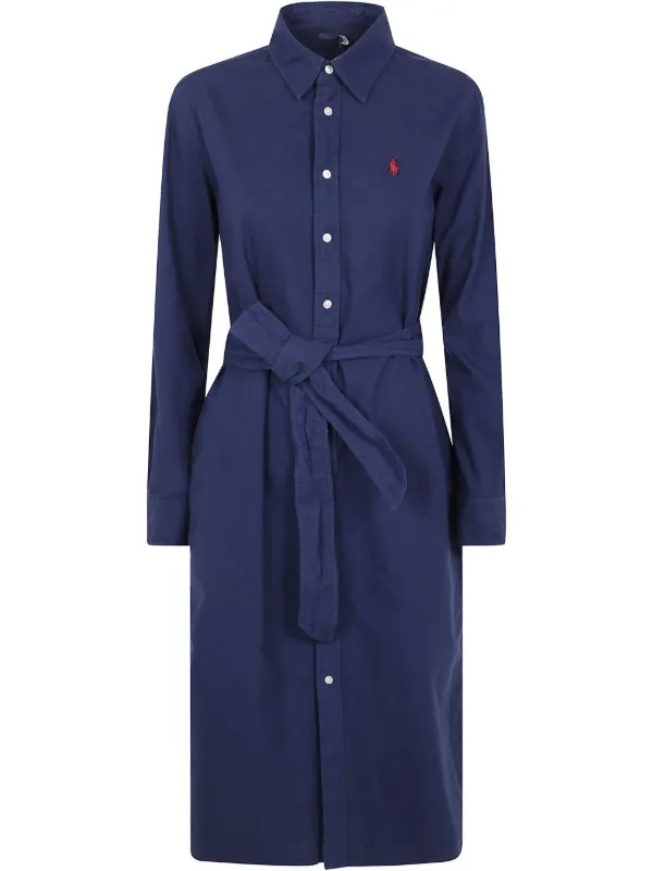 ワンピースその他 POLO RALPH LAUREN Women Dresses 211891428 001 Blue Polo Ralph Lauren Polo Pony Shirt Dress | Blue | FARFETCH