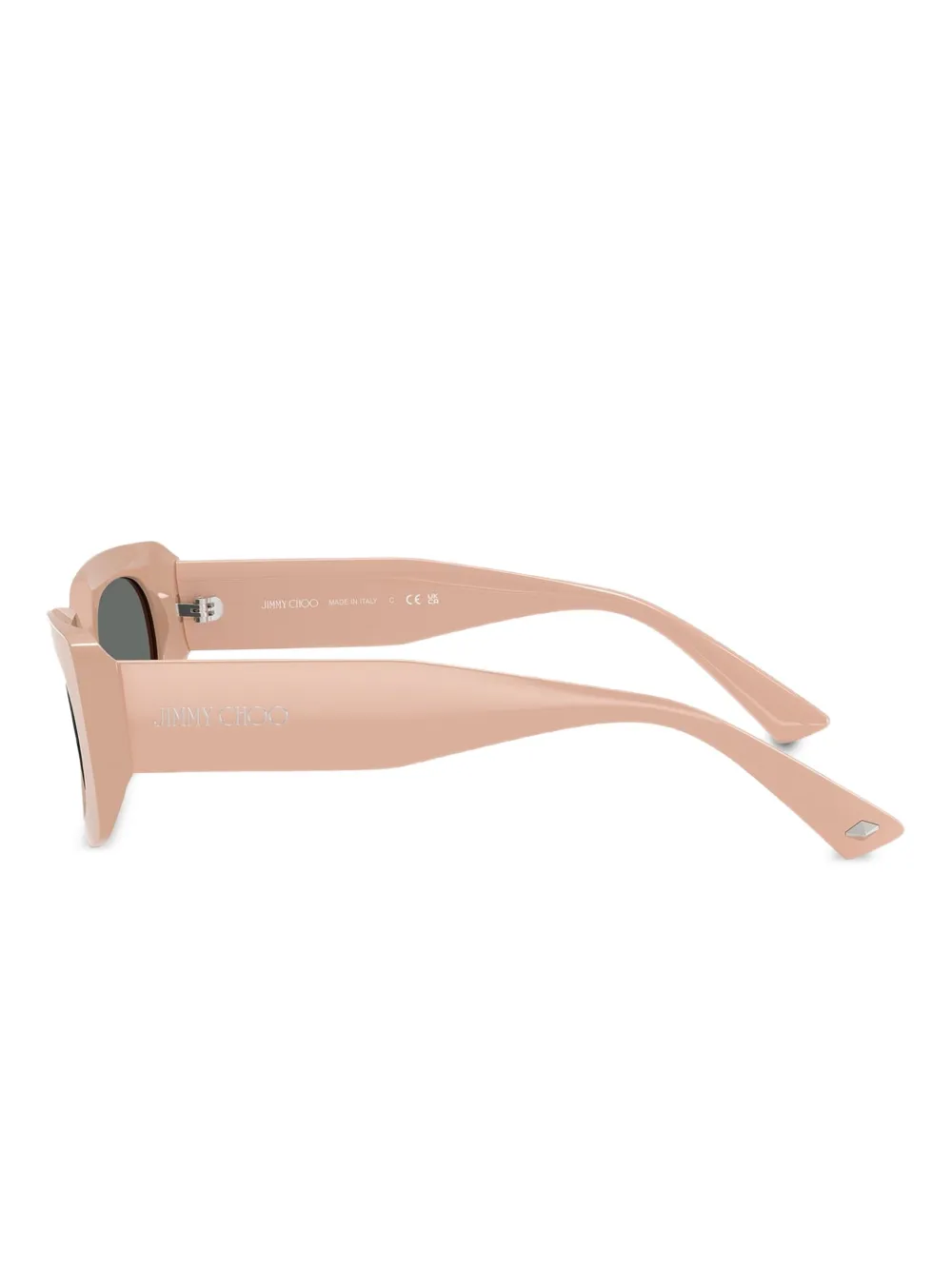 Jimmy Choo Jc5029u Rectangle-frame Sunglasses In Pink
