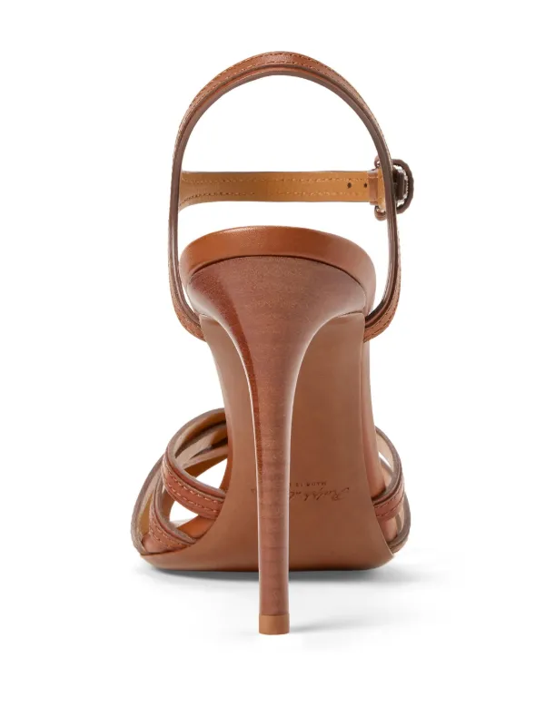 Ralph Lauren Collection Kieran 100mm サンダル | ブラウン | FARFETCH JP