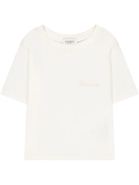 Laneus logo-embroidered T-shirt