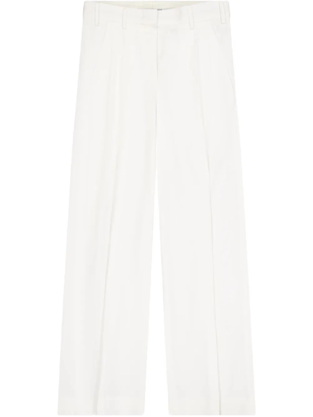 pleated wide-leg trousers