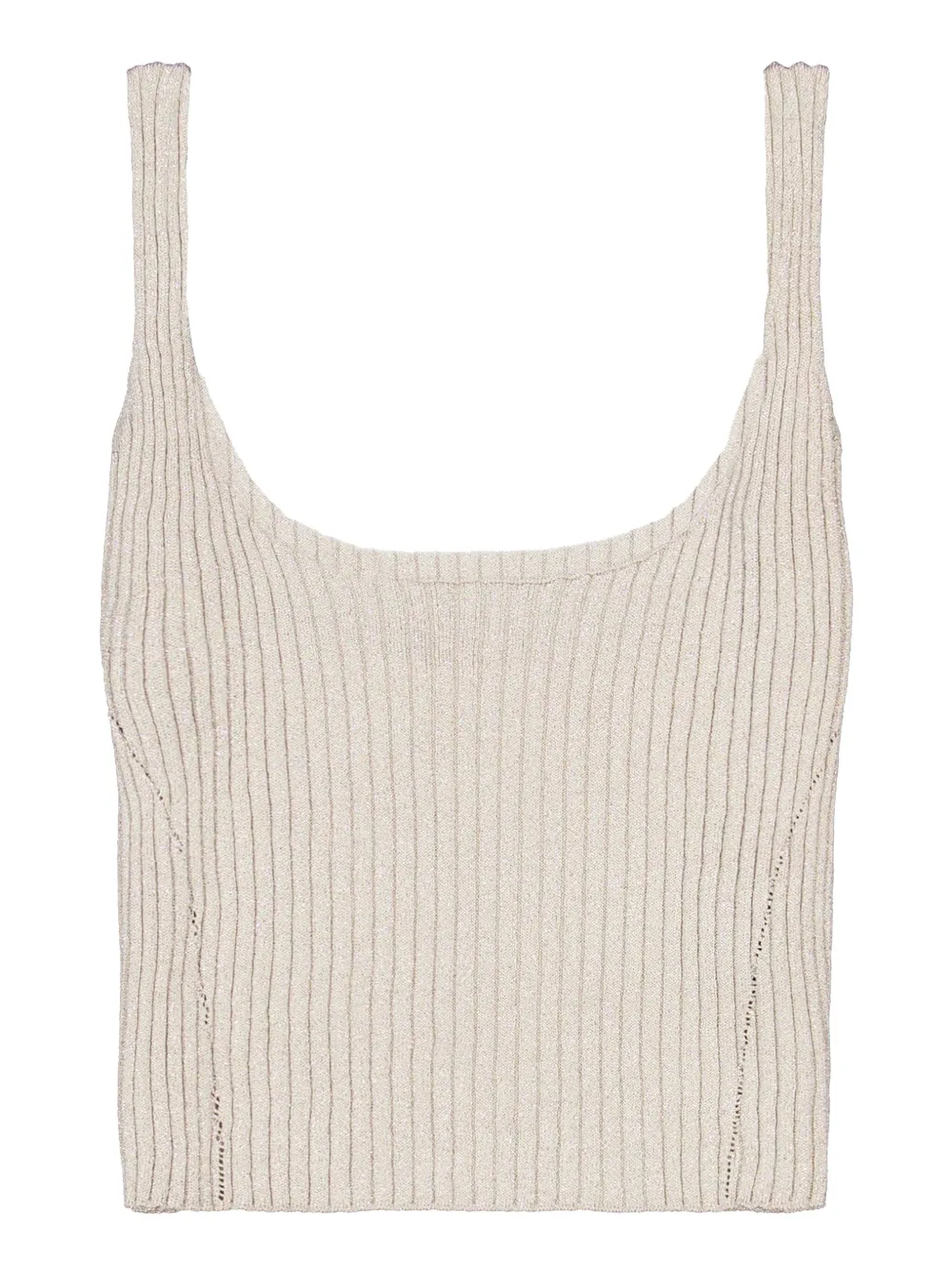 Laneus Lurex tanktop - Beige