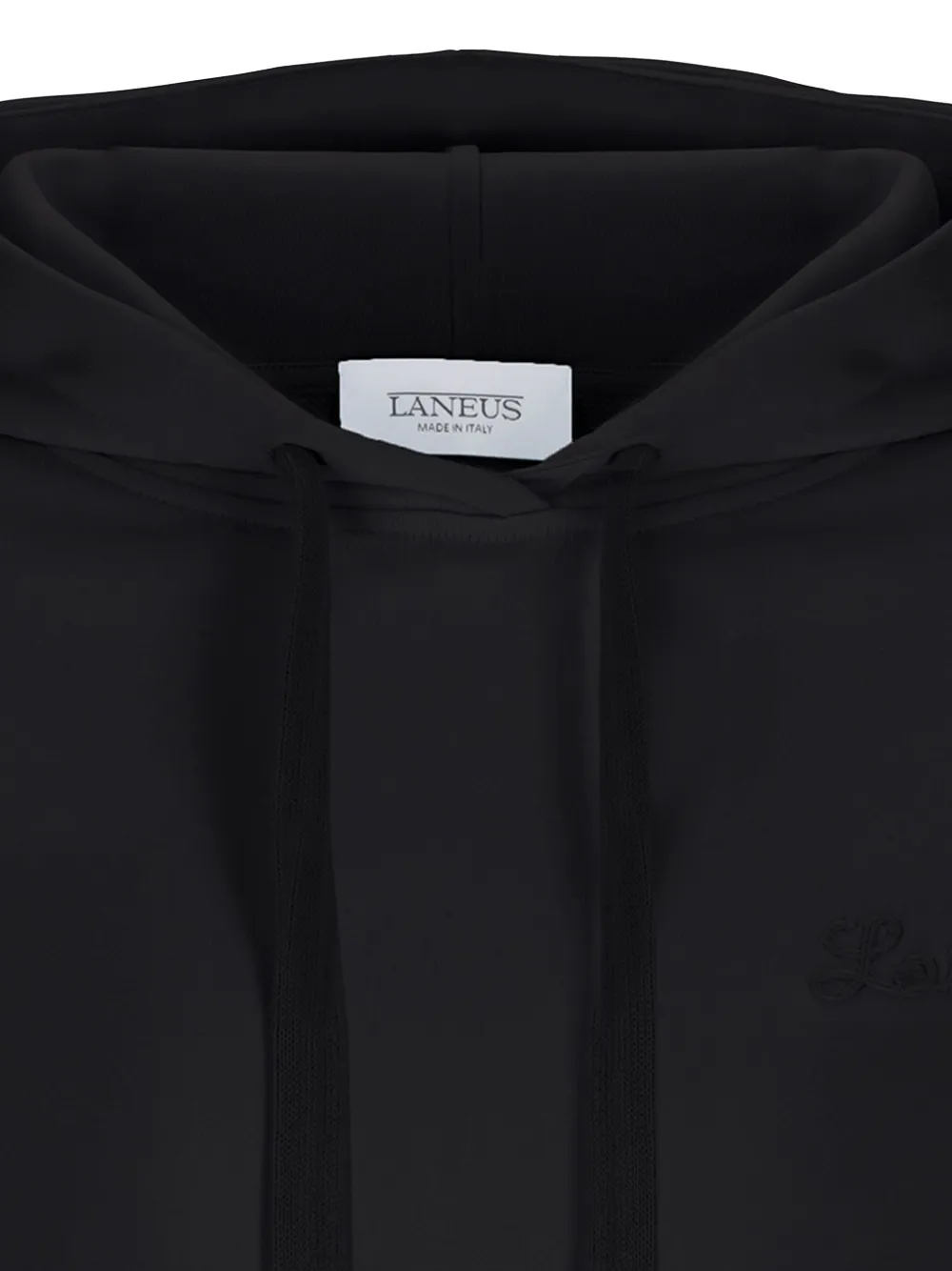 Laneus Katoenen hoodie Zwart