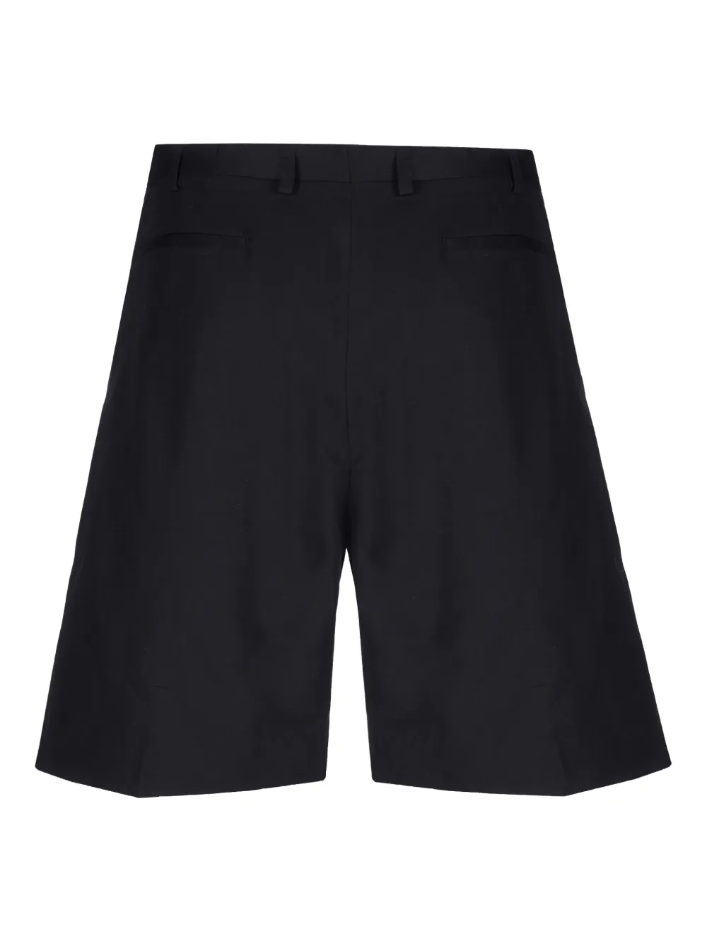 Laneus Gabardine bermuda shorts - Zwart