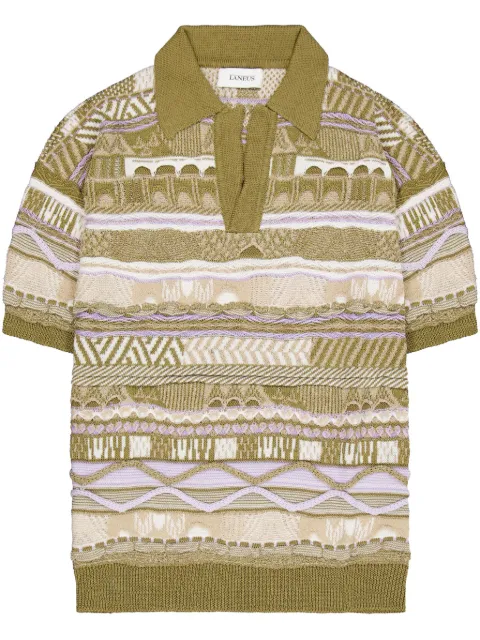 Laneus Laneus knitted polo shirt