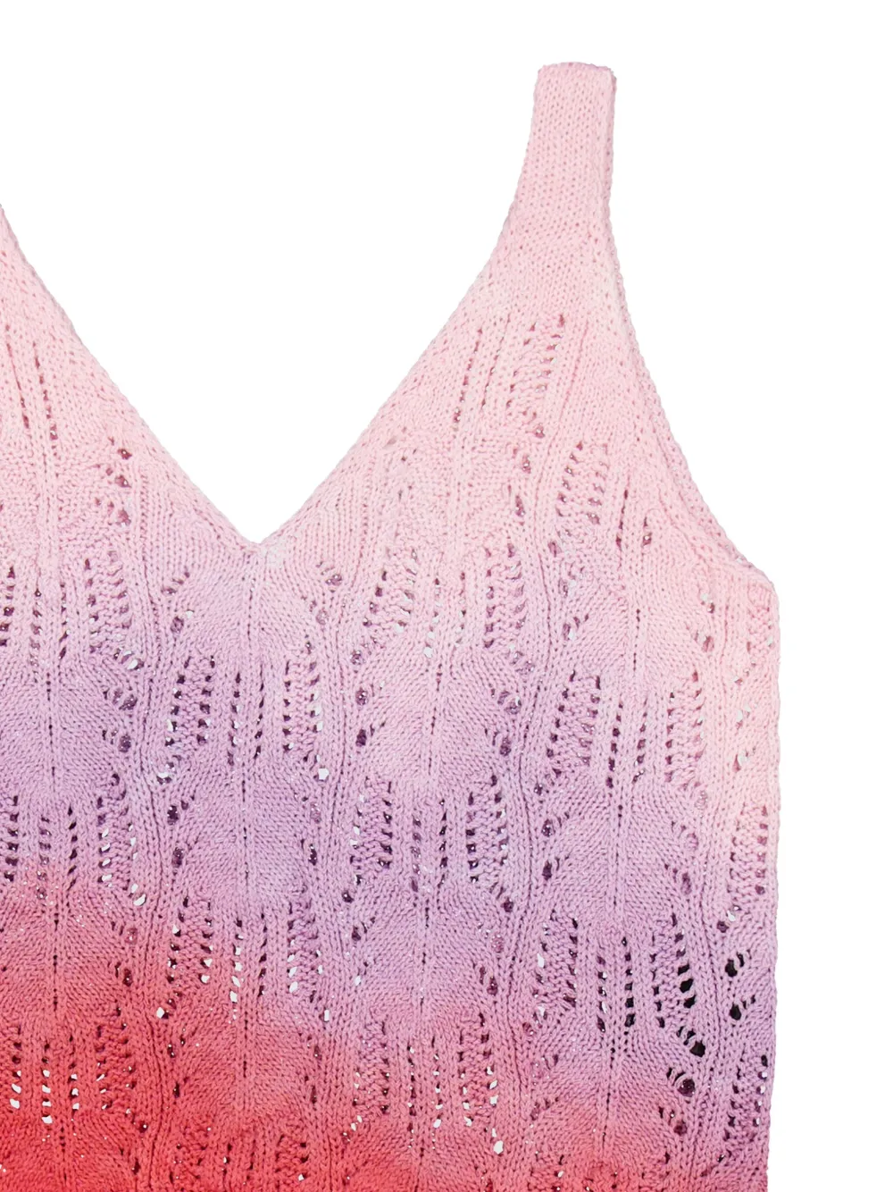 Laneus Boxy gebreide tanktop Roze