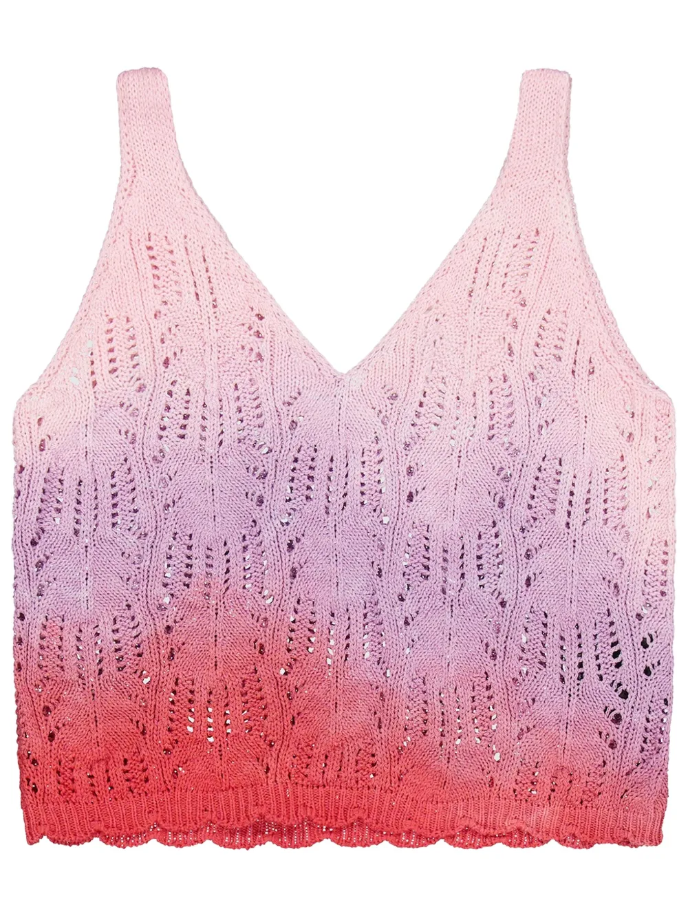 Laneus Boxy gebreide tanktop Roze