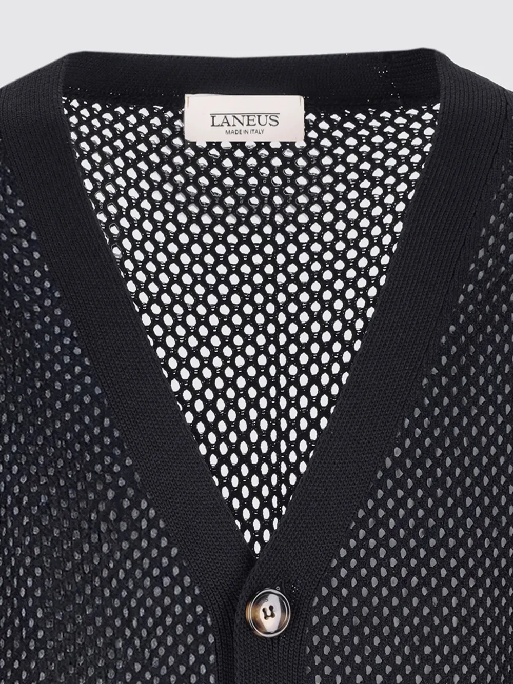 Laneus oversized vest Zwart