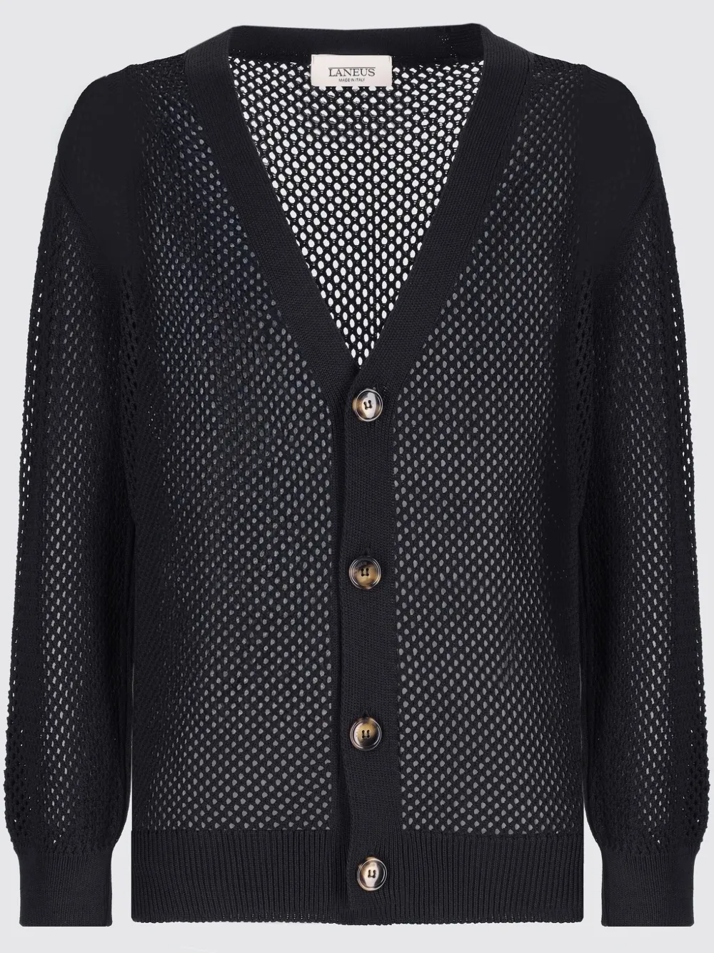 Laneus Cardigan Oversize In Maglia In Black