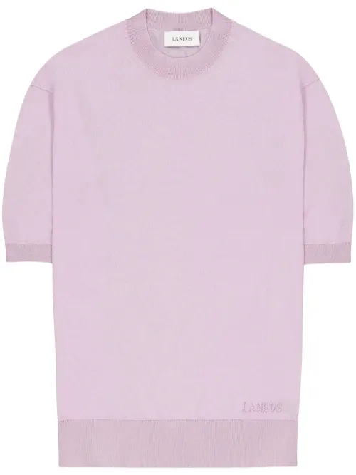 Laneus t-shirt en maille - Rose - Laneus - Modalova