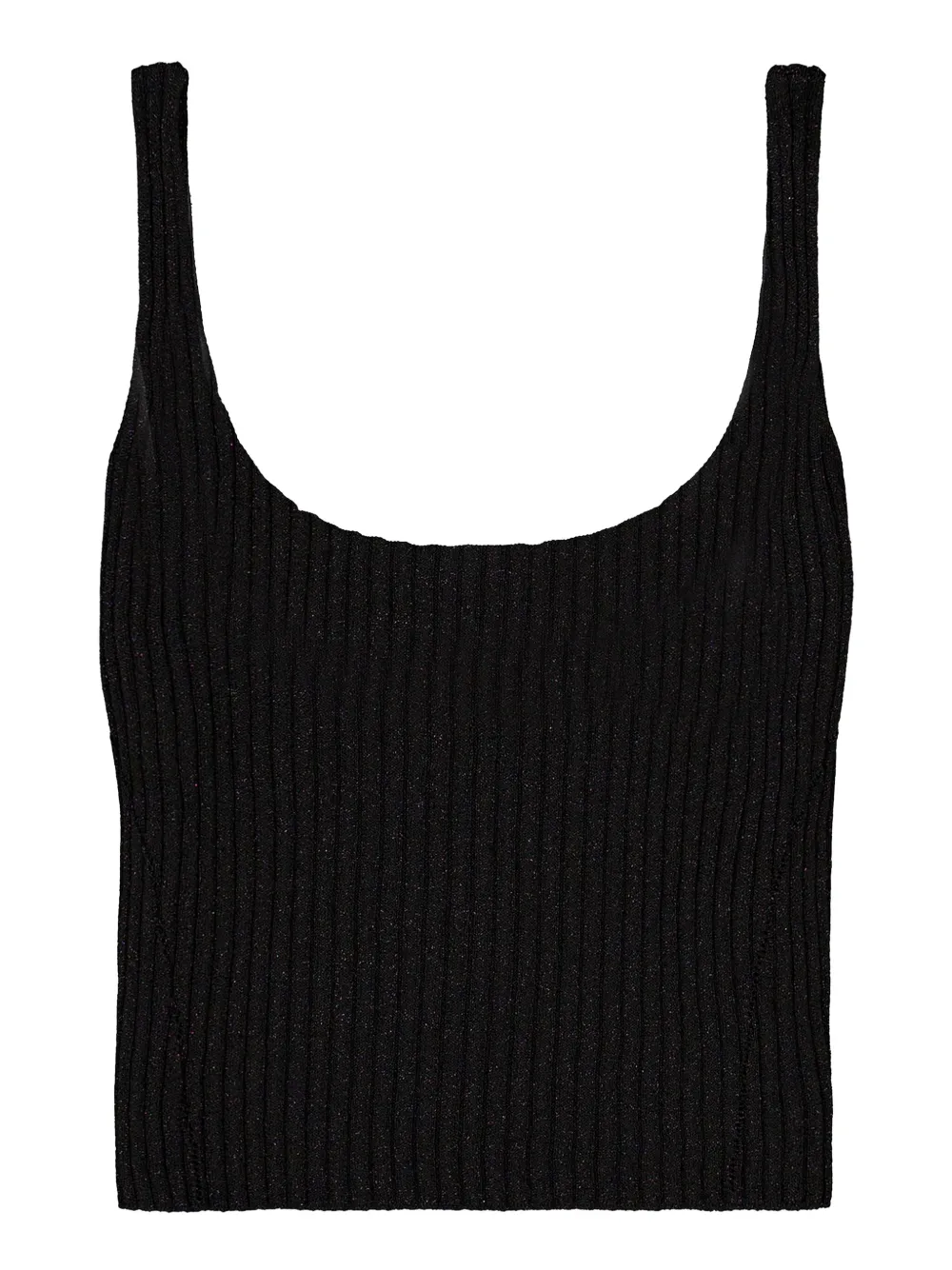 Laneus Lurex tanktop - Zwart