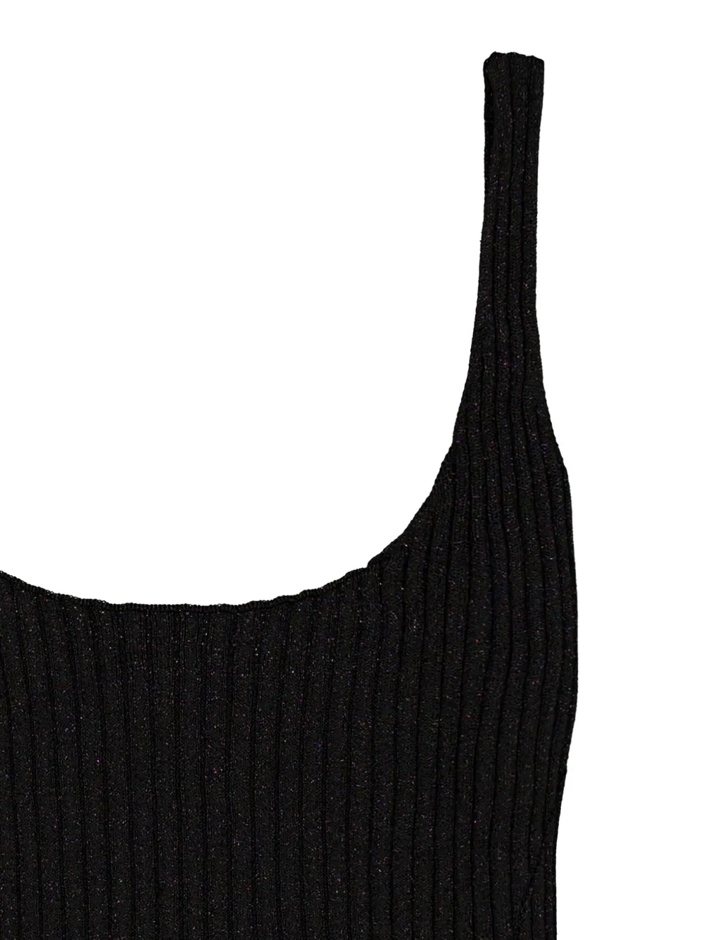 Laneus Lurex tanktop Zwart