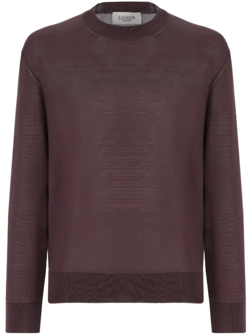 Laneus pull en maille fine - Marron - Laneus - Modalova