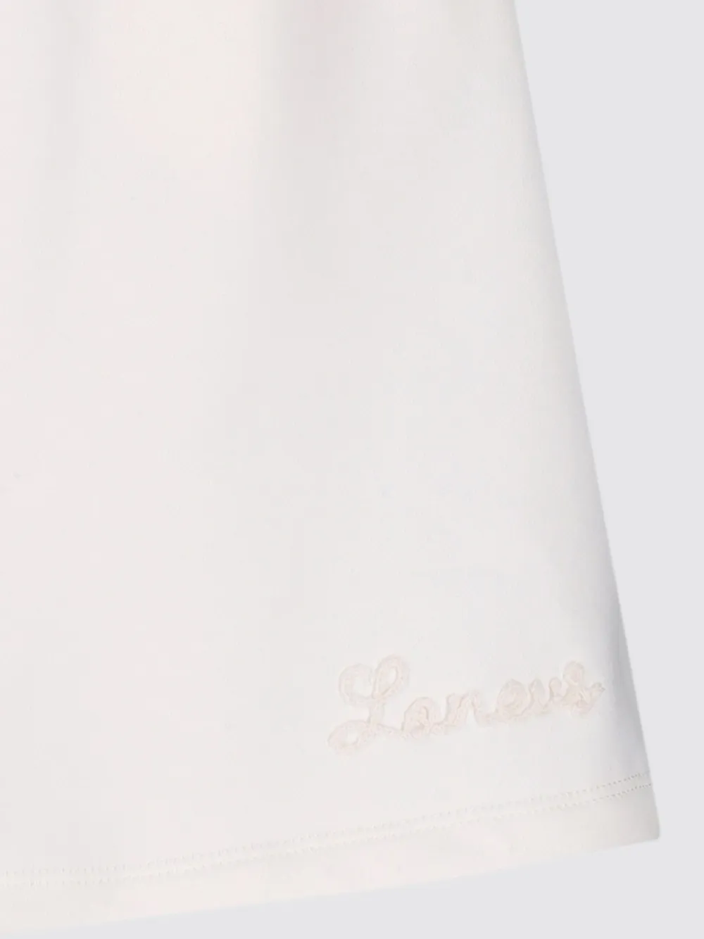 Laneus Trainingsshorts met geborduurd logo Wit