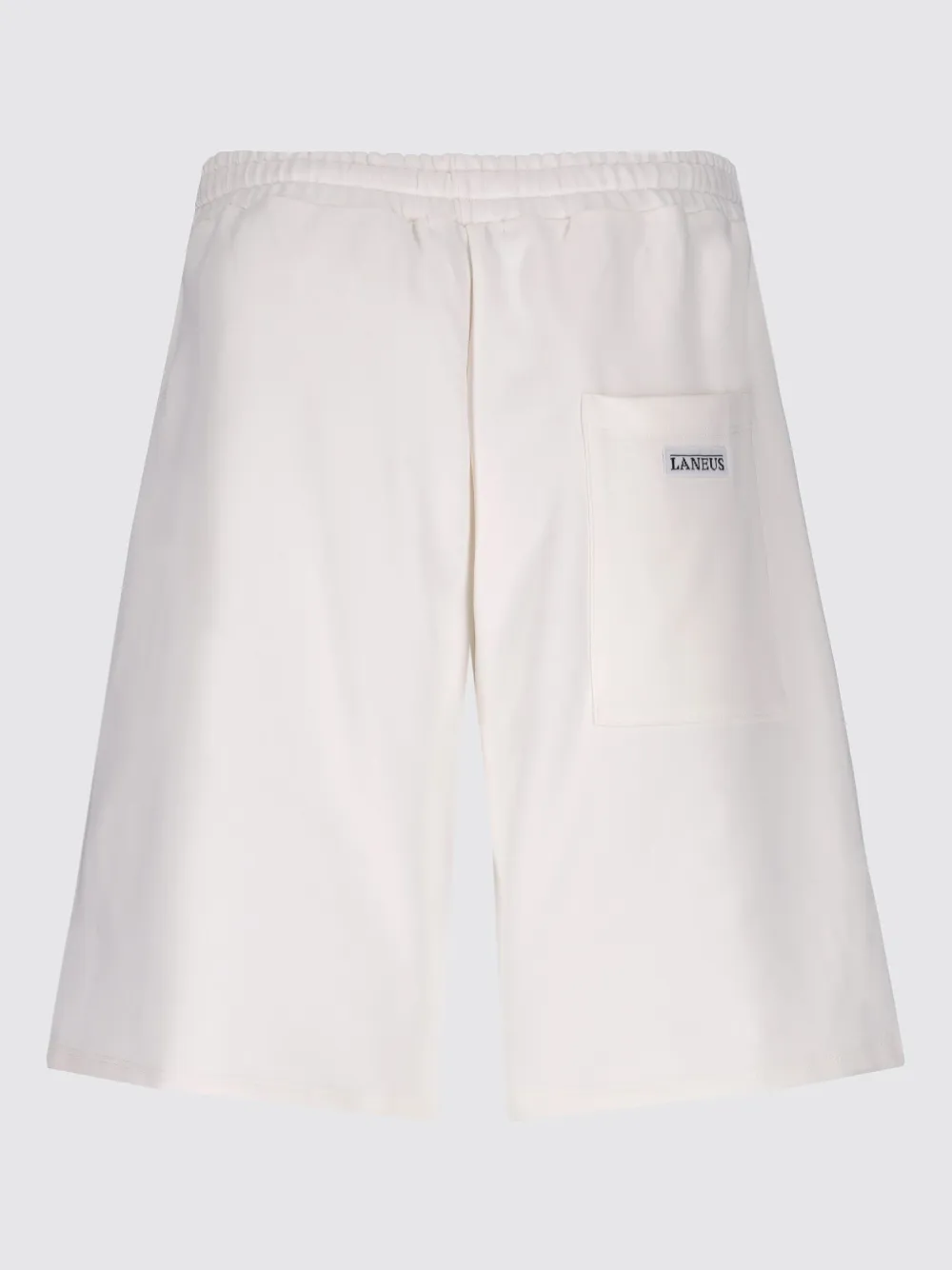 Laneus Trainingsshorts met geborduurd logo Wit