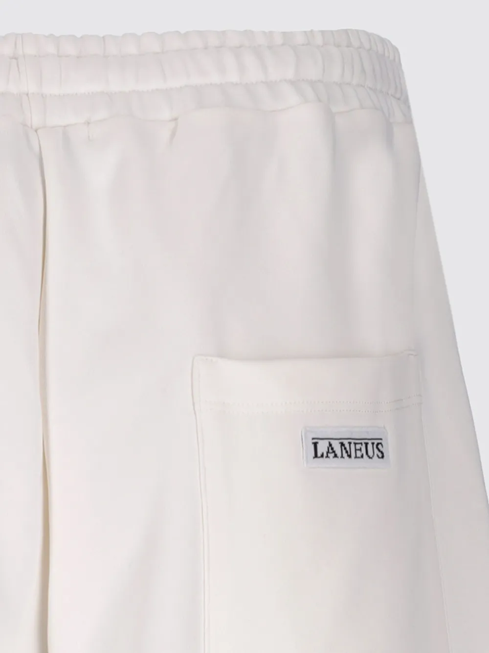 Laneus Trainingsshorts met geborduurd logo Wit