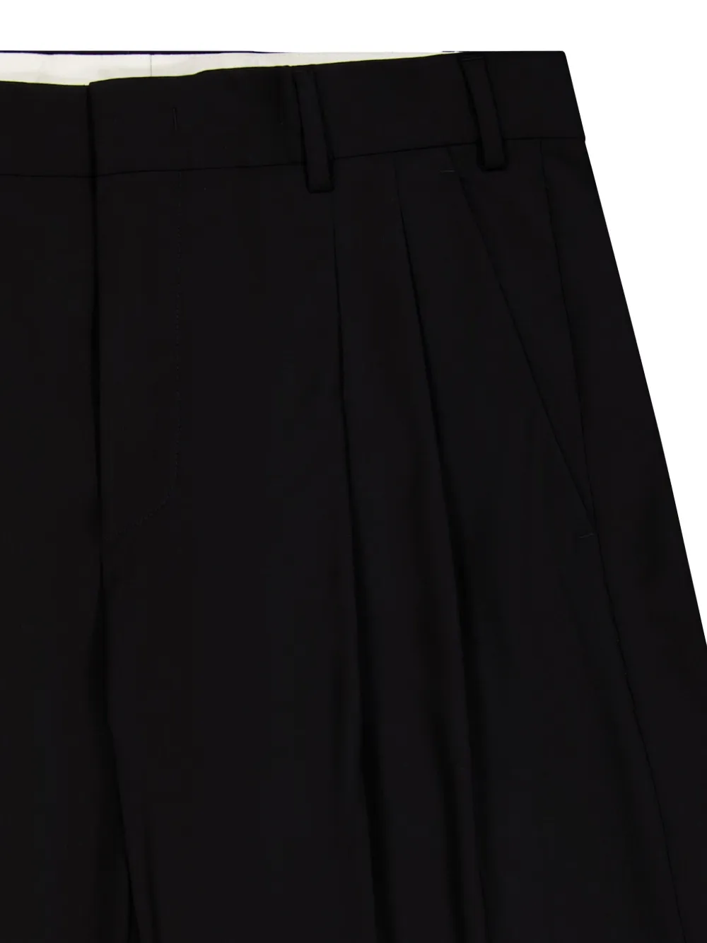 Laneus Shorts met wijde pijpen Zwart