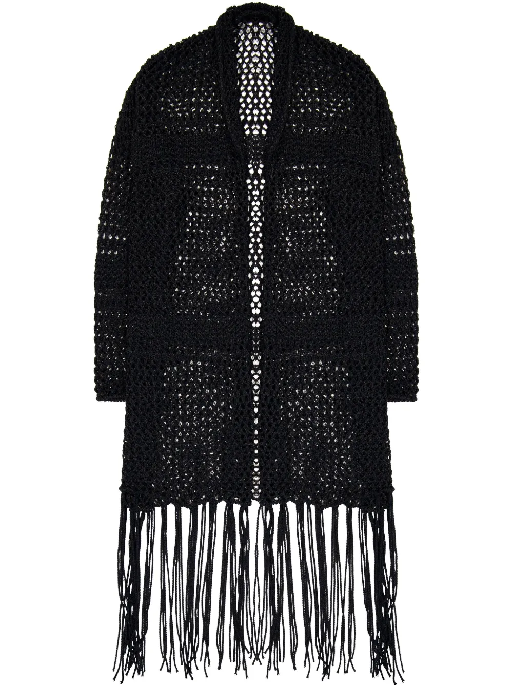 oversize open-knit cardigan