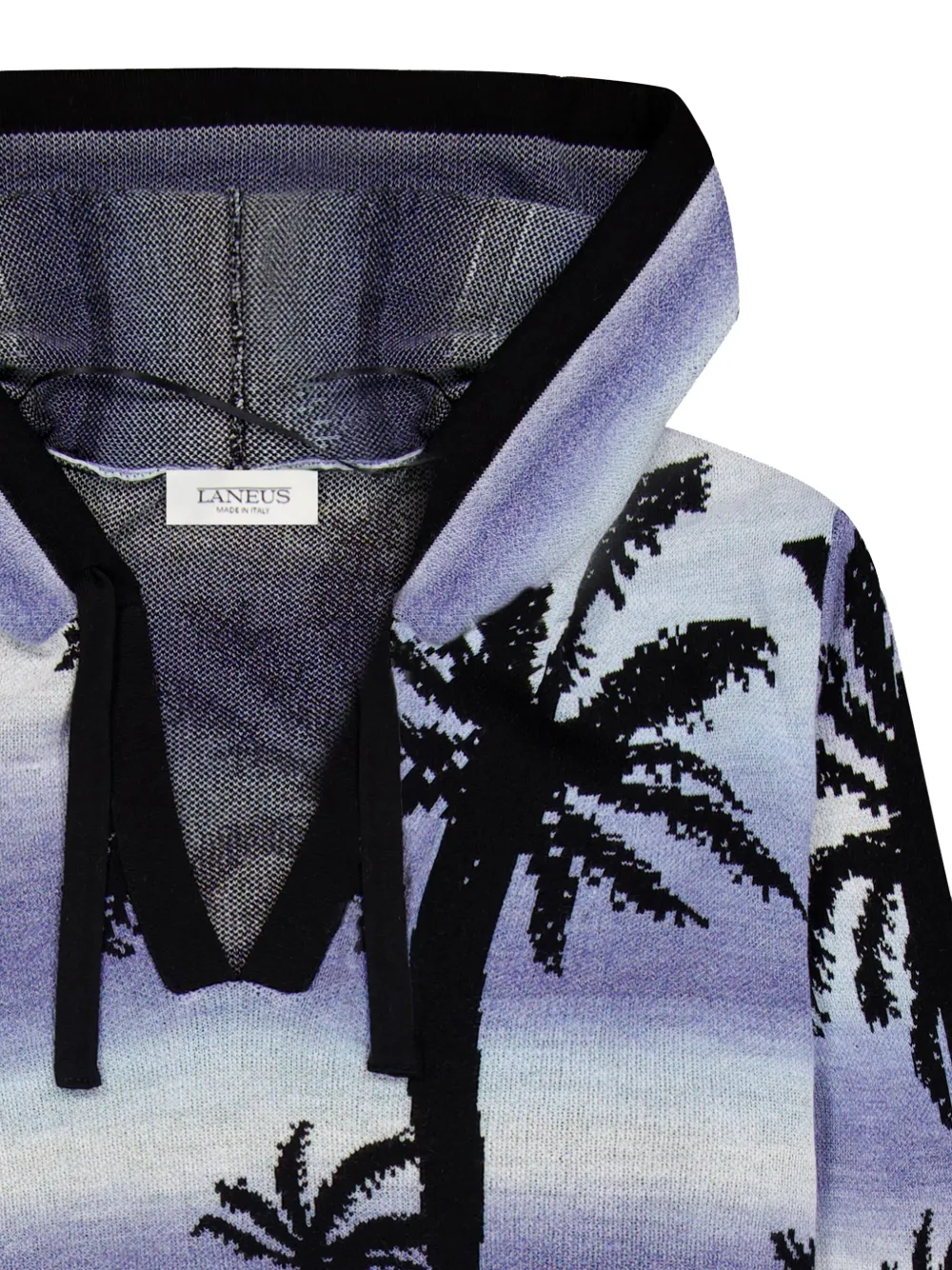 Laneus Palm Trees Hoodie In Purple