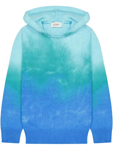 Laneus hoodie tejida con motivo tie-dye