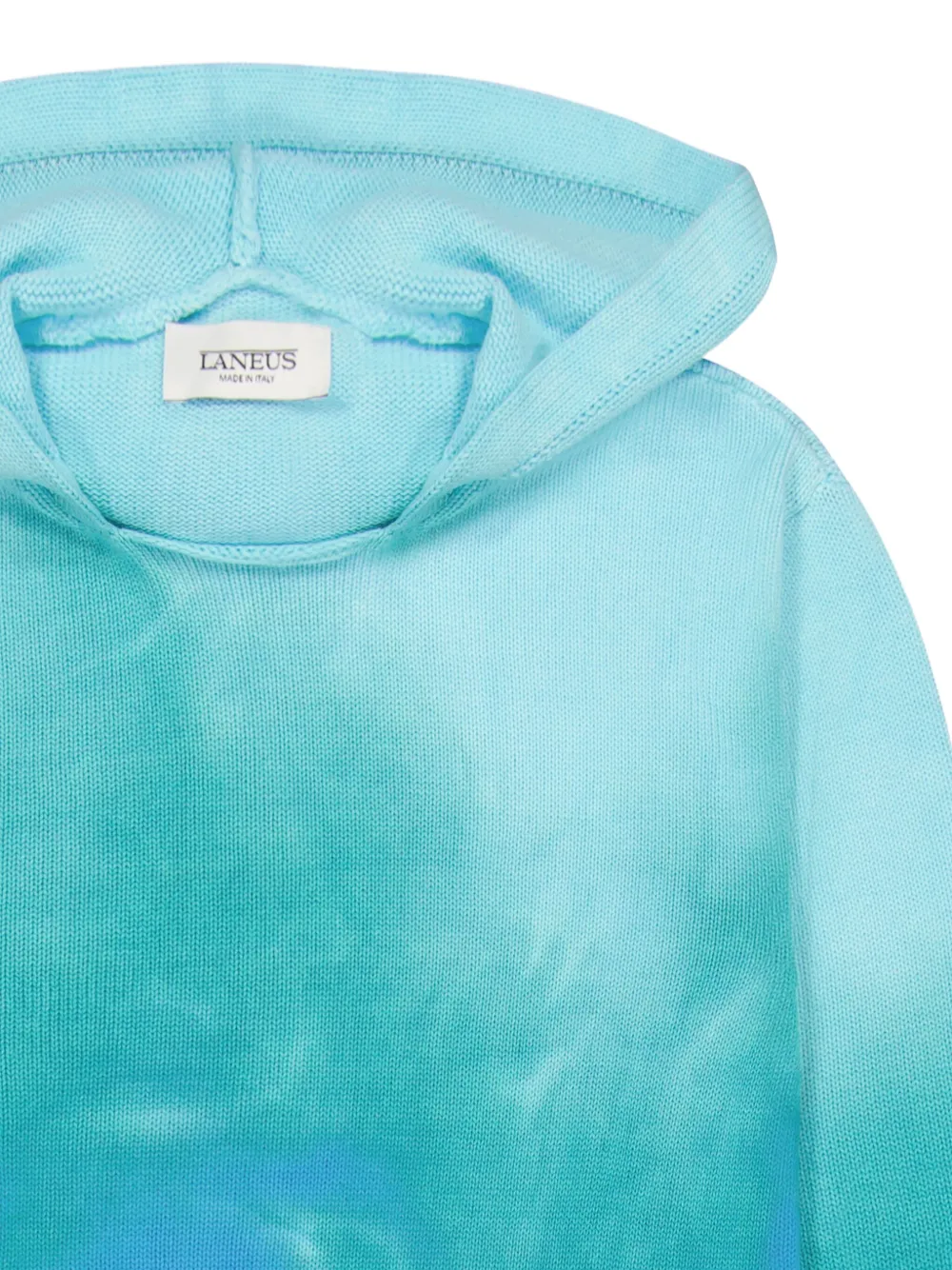 Laneus Hoodie met tie-dye print Blauw
