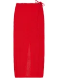 Laneus knitted longuette skirt - Red