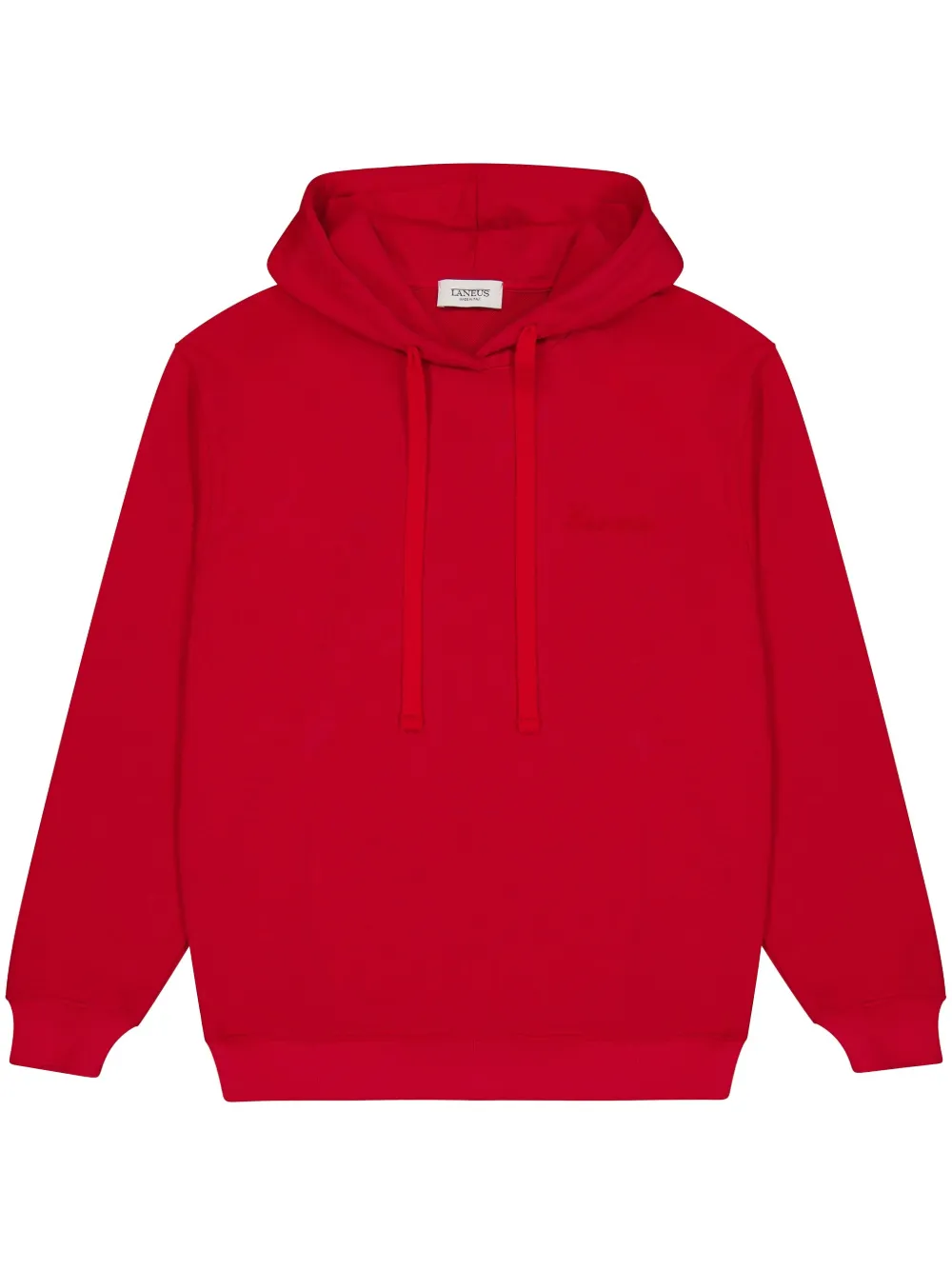 Laneus Katoenen hoodie Rood