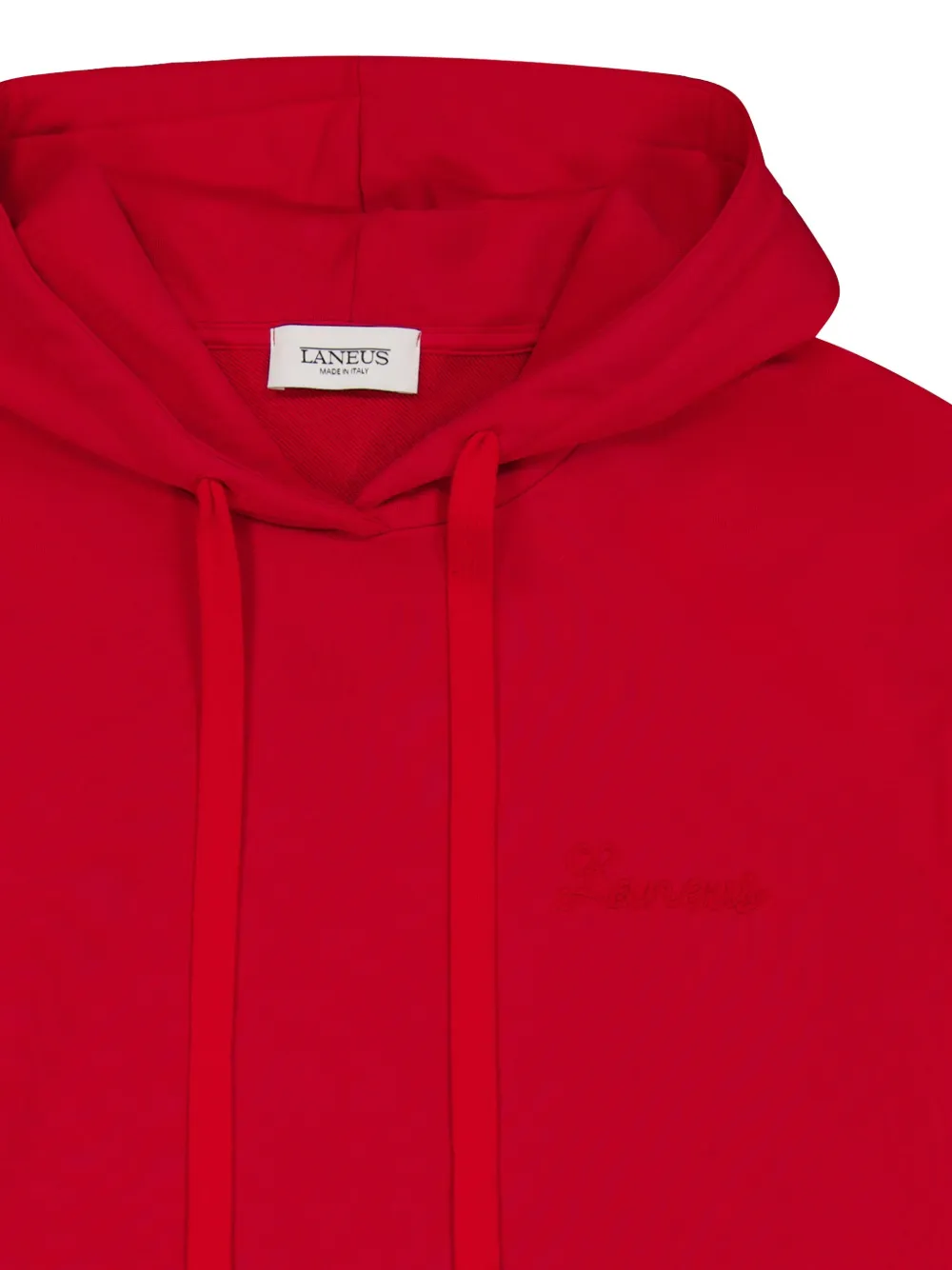 Laneus Katoenen hoodie Rood