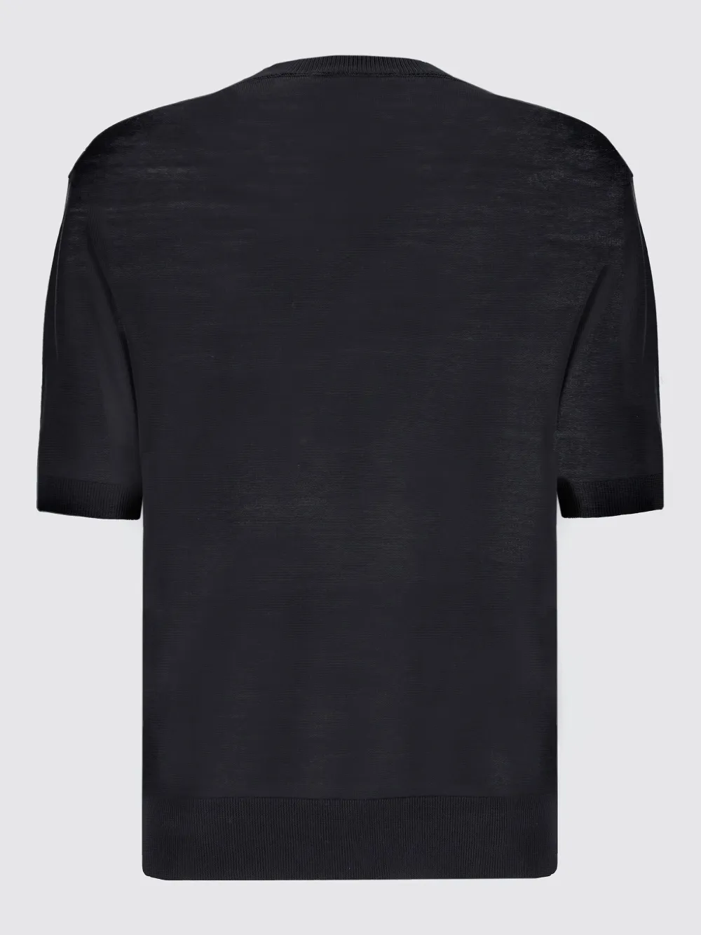 Laneus knitted T-shirt - Zwart