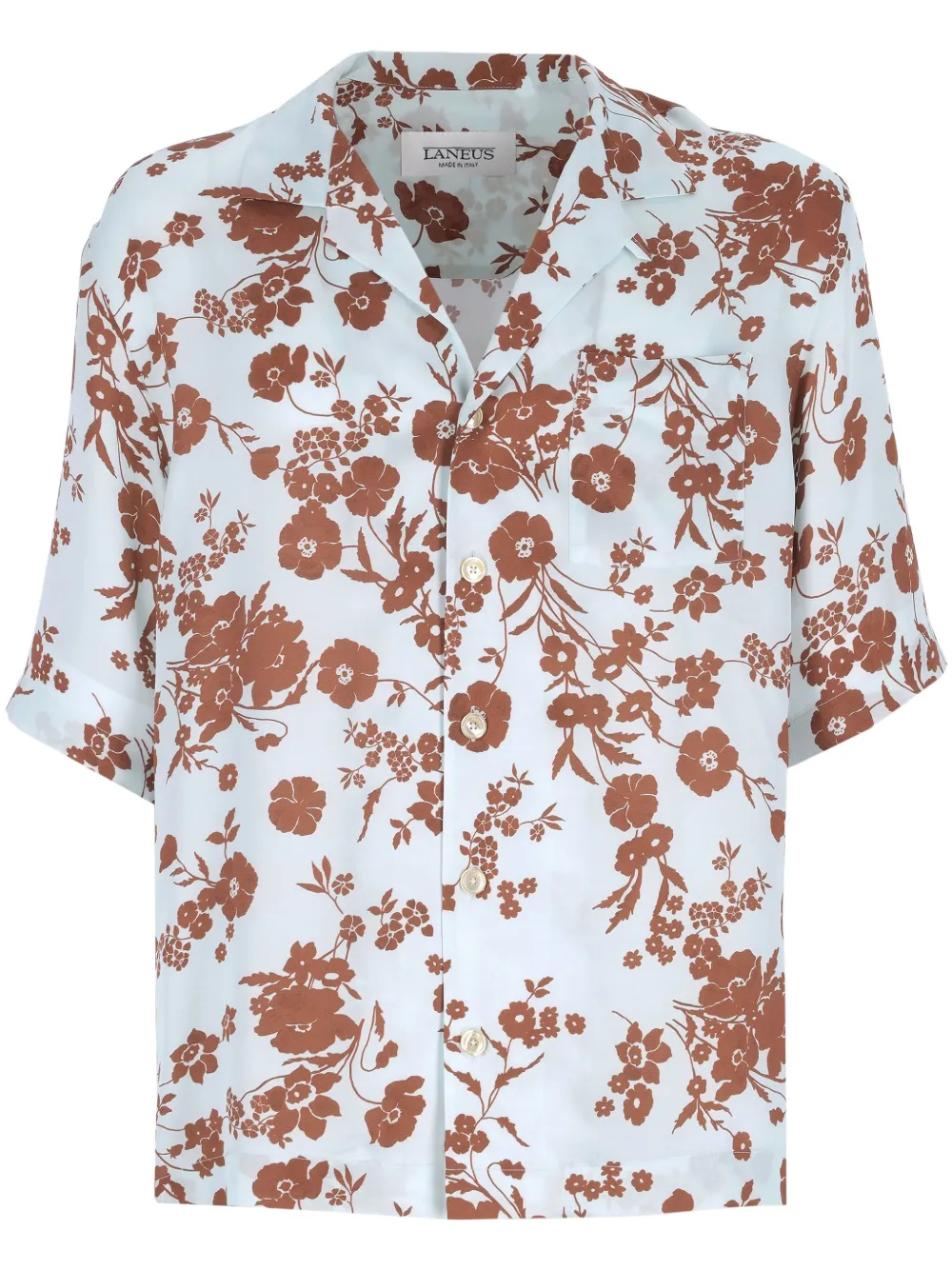 floral-print shirt