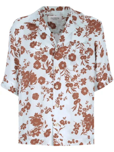 Laneus camisa con estampado floral