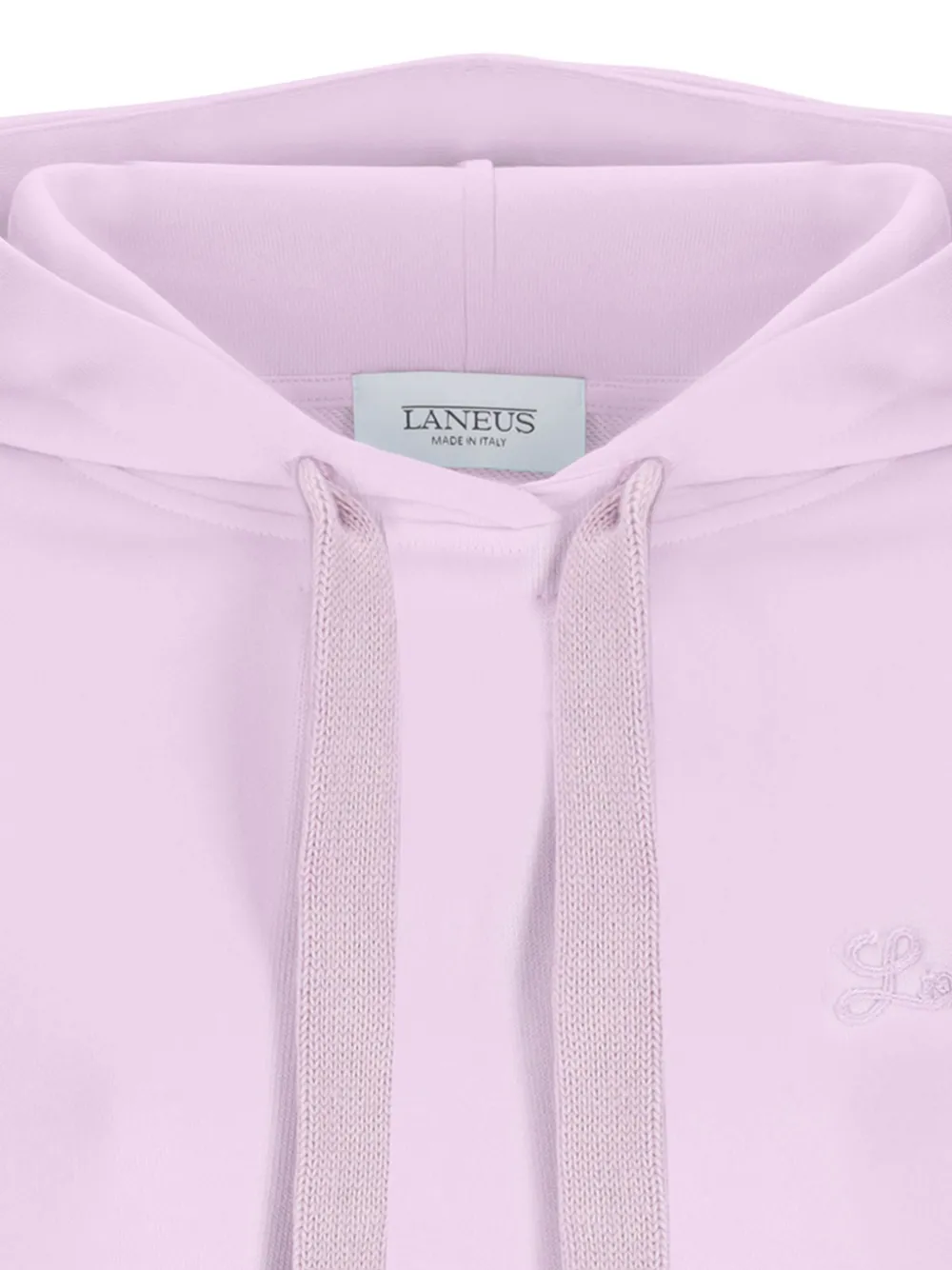 Laneus Cotton Hoodie In Pink