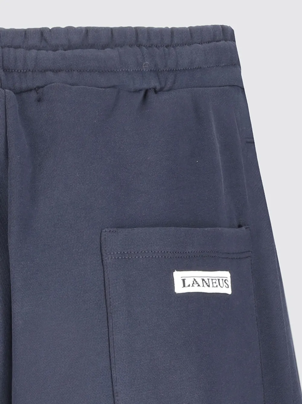 Laneus Trainingsshorts met geborduurd logo Blauw
