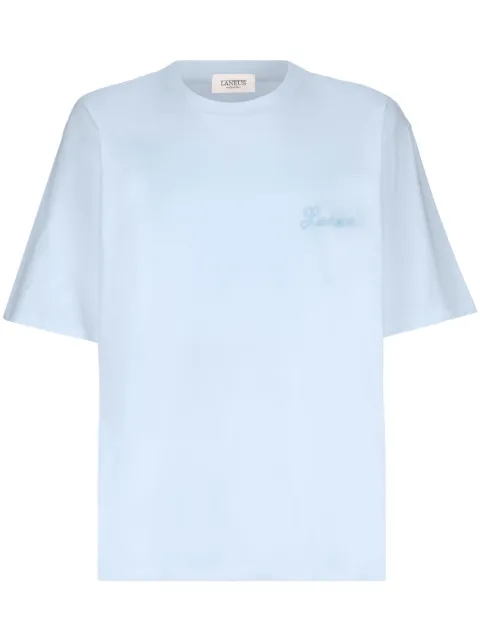 Laneus logo-embroidered T-shirt