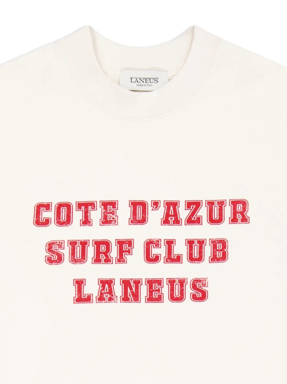 Laneus Sweater met tekst Wit