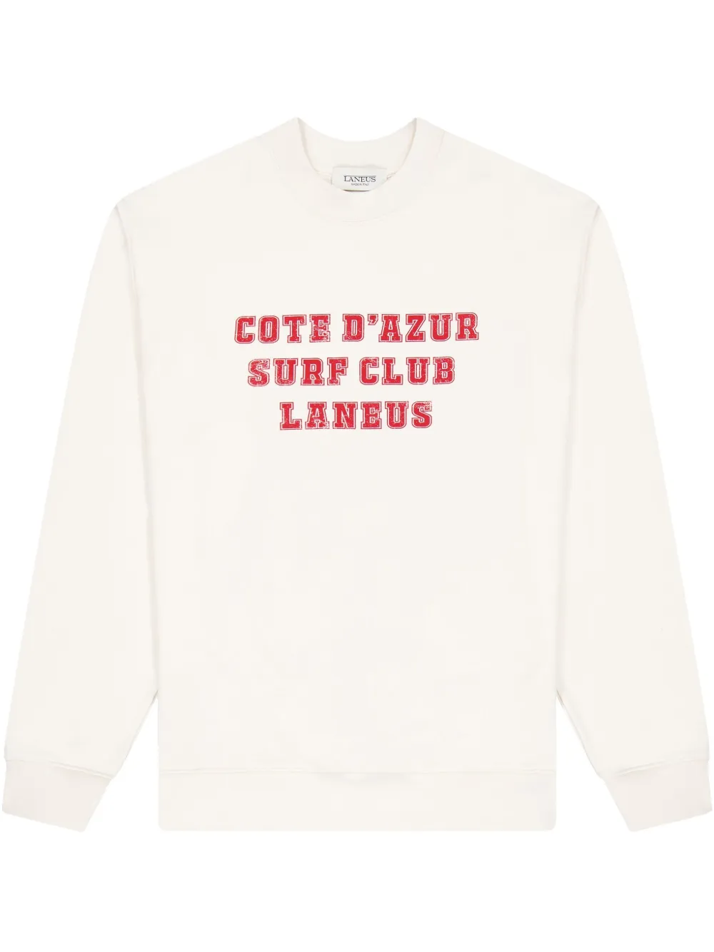 Laneus Sweater met tekst Wit