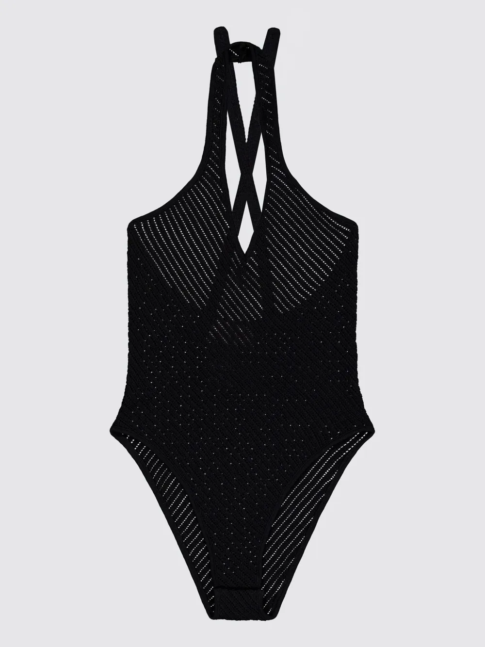 Laneus Costume intero in maglia - Nero