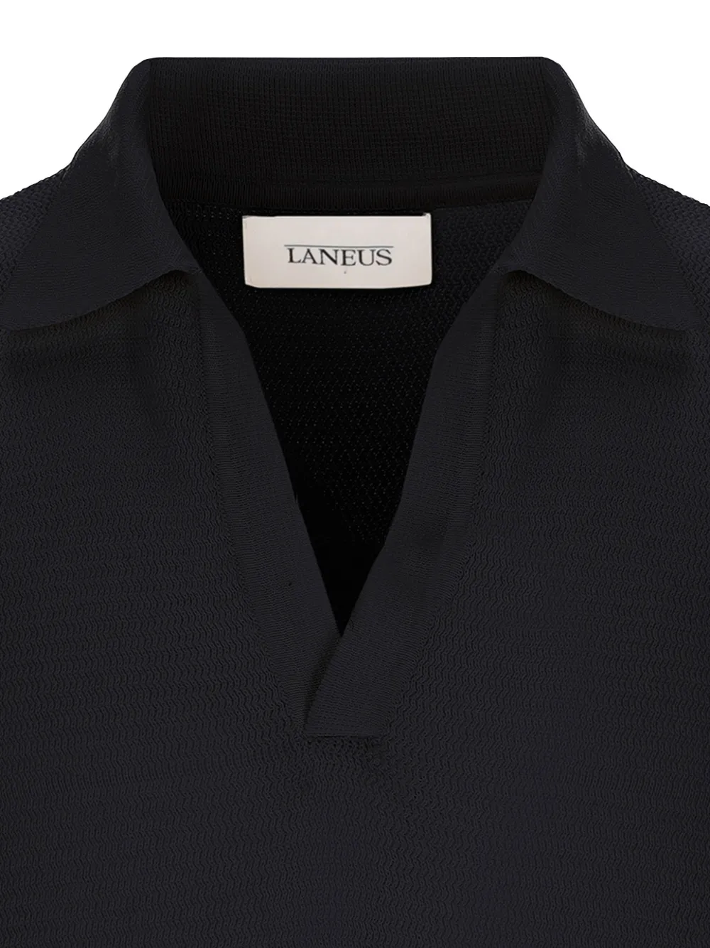 Laneus Katoenen poloshirt Zwart