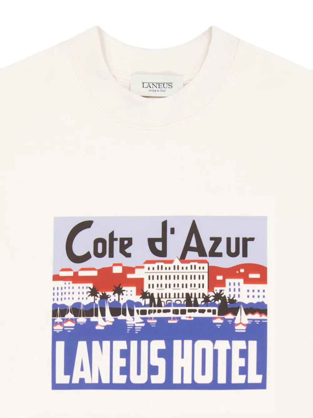 Laneus Graphic-print Sweatshirt In White