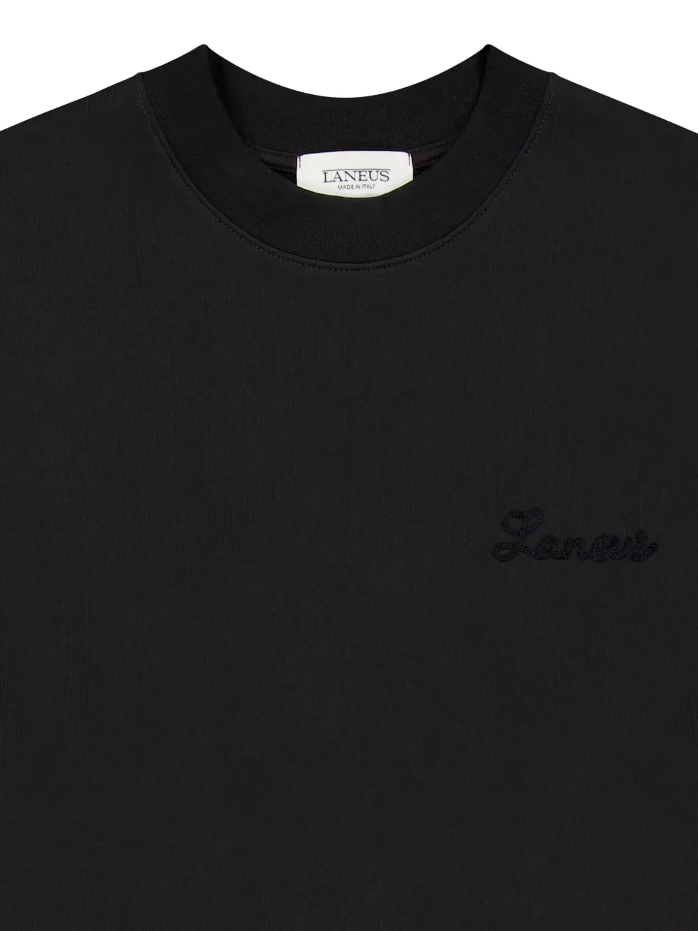 Laneus Katoenen sweater Zwart