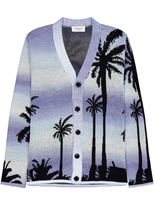 Laneus cardigan en maille - Violet - Laneus - Modalova