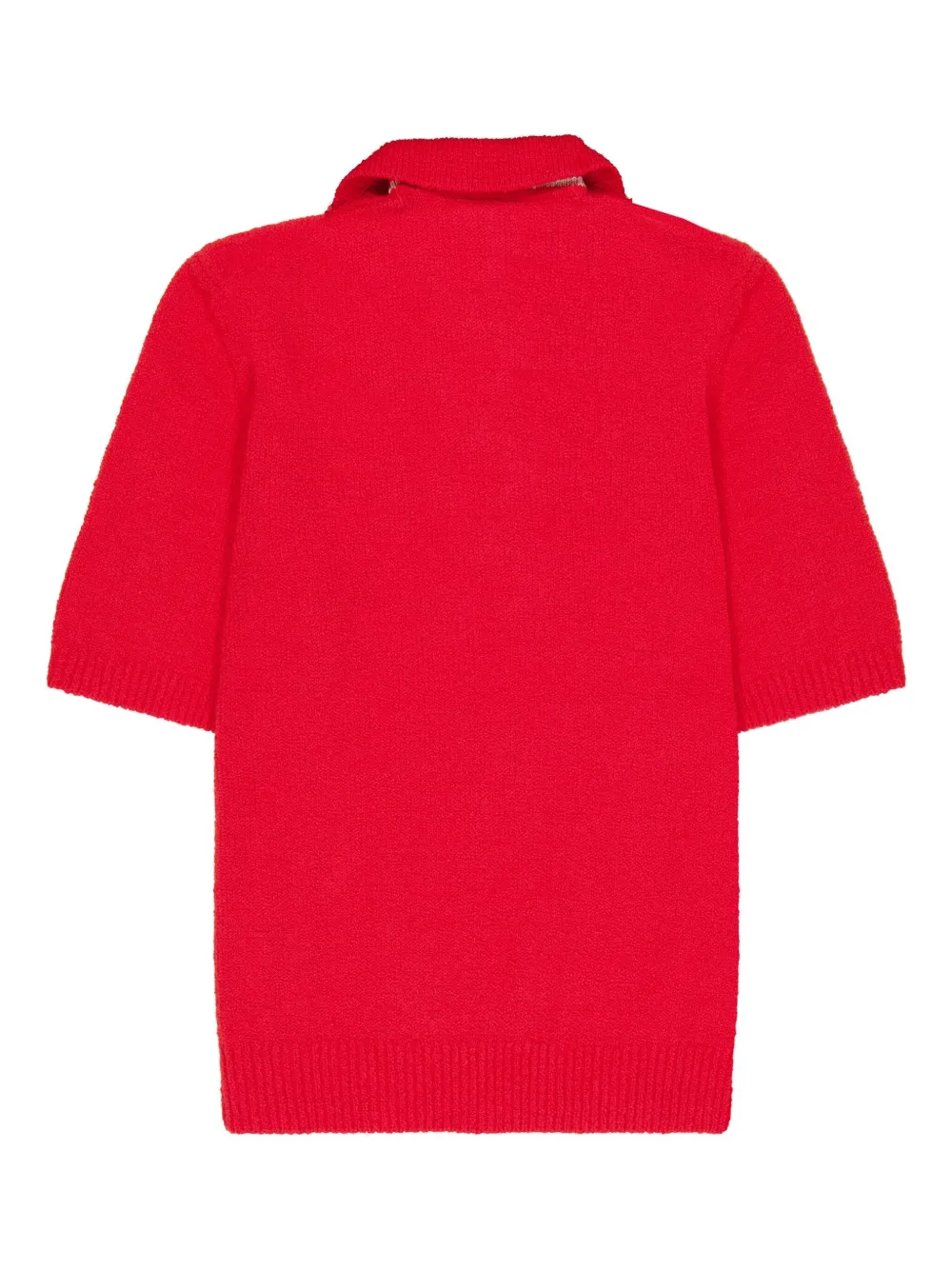 Laneus Gebreid poloshirt - Rood